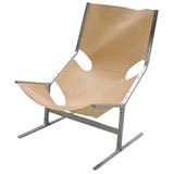 leather sling chair