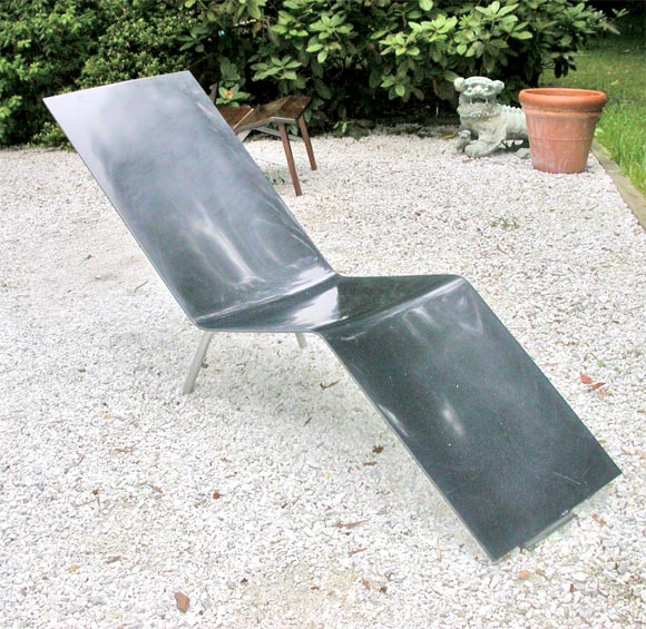 Martin von Sevverrin's Black Rubber Chaise Lounge