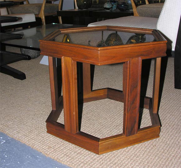 Mid-20th Century A Pair of Octagonal Occasional Tables from Brown Saltman For Sale