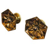 IImari Tapiovaara 24k Gold Sconces IImari Tapiovaara 24k Gold Sconces