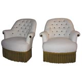 Pair of Tufted Armchairs
