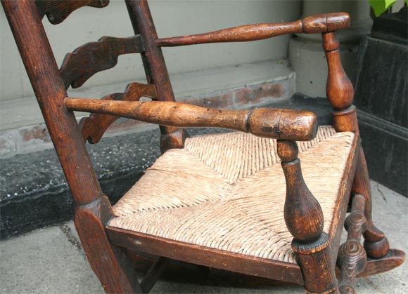 Charming 19th Century English Childs Rocking Chair 1