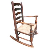 Antique Charming 19th Century English Childs Rocking Chair