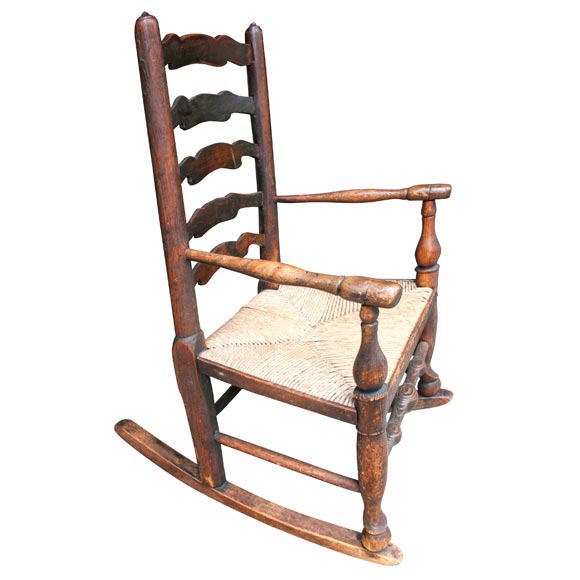 Charming 19th Century English Childs Rocking Chair
