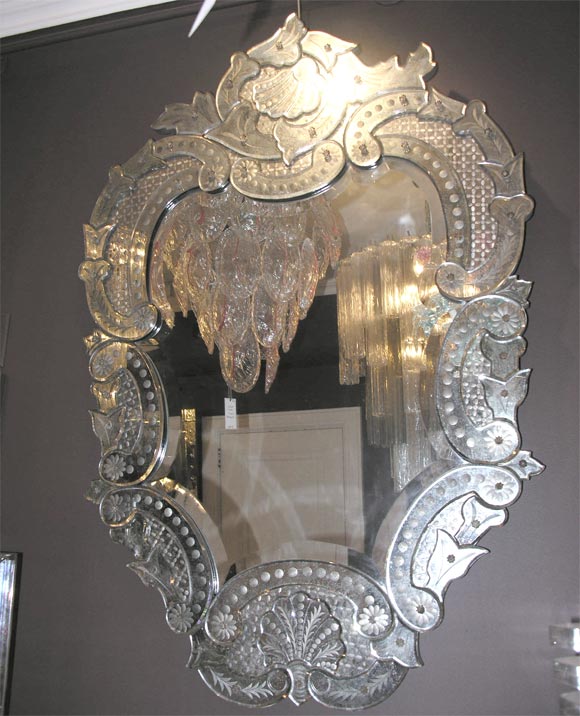 1940's Venetian Mirror