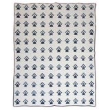 Miniature Blue and White Basket Quilt