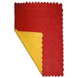 Reversable Red and Yellow 20th Century Quilt