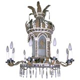 Antique crystal Portuguese chandelier