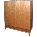 Swedish Modernist Organizing Cabinet in Flame Birch and Elm Root