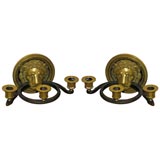 Pair of "lion and serpent" sconces