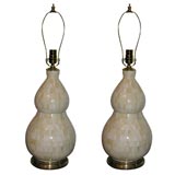 pair of bone gourd lamps