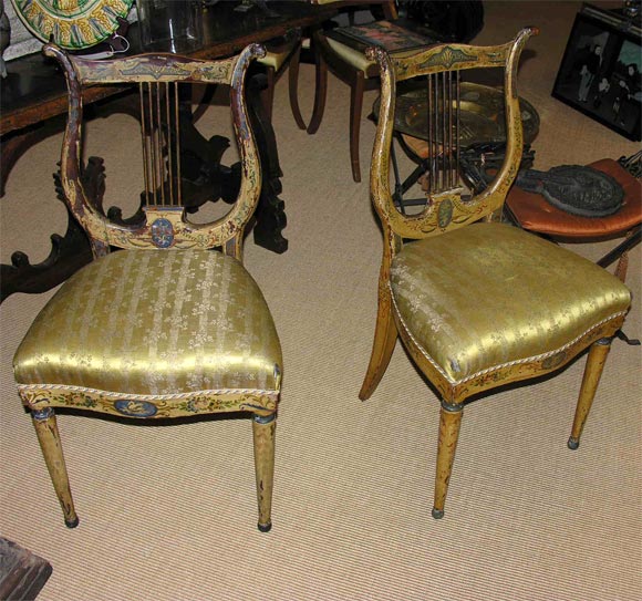 Pair of Italian Neoclassical chairs