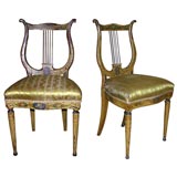 Pair of Italian Neoclassical chairs