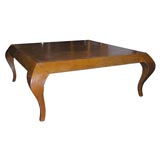 Great looking Italian leather covered coffee table