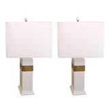 Pair of Billy Haines Porcelain Lamps