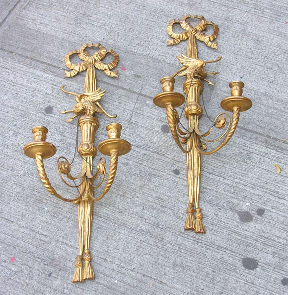 Pair of Giltwood Sconces