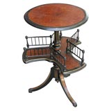 An Antique Yew wood Revolving Book Stand