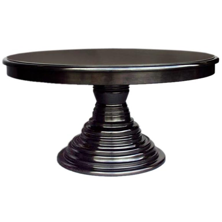 Custom Round Pedestal Table For Sale at 1stDibs