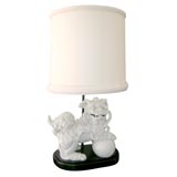 A Pair of Foo Dog Lamps