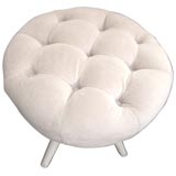 William Haines upholstered Swivel Stool
