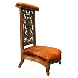 Carved Mahogany Prie Dieu