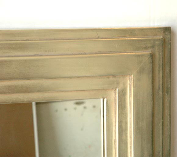 American Art Deco Style Giltwood Mirror For Sale