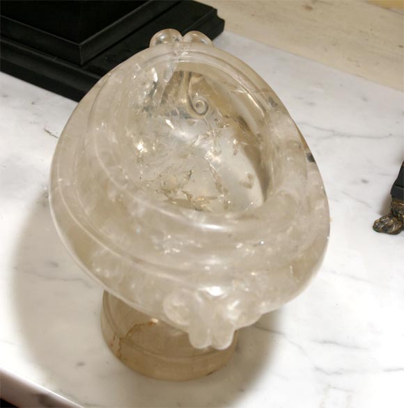 19th Century Carved Rock Crystal Covered Urn