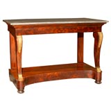 Charles X Marble Top Console Table