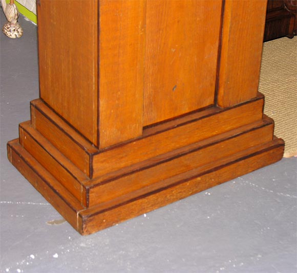 American Grain Painted Pedestals and Urns For Sale