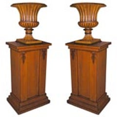 Grain Painted Pedestals and Urns 9