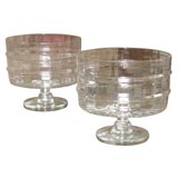 Matched pair of Trifle compotes