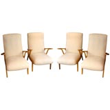 #3257 Pair of Italian Lounge Arm Chairs