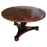 #3256 Round Tilt-Top Pedestal Dining Table