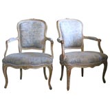 Pair of Louis XV Fauteuils Pair of Louis XV Fauteuils