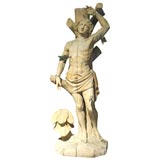 Wood Sculpture of St. Sebastian