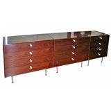 George Nelson Thin-Edge Rosewood Chests