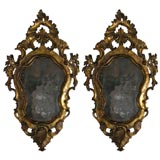 Pair of 18th century Rococo mirrors