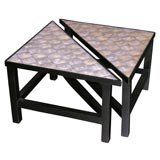 Pair of Capiz Shell Tables