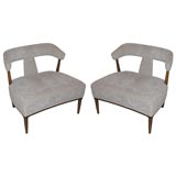 Pair of T-Back Lounge Chairs