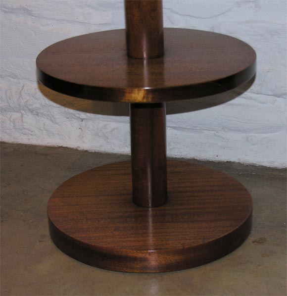Mahogany Pair of Art Deco Side Tables