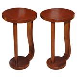 Round Mahogany Side Table