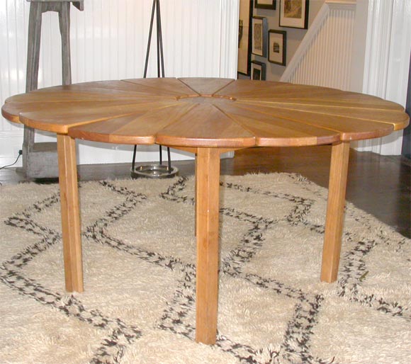 Radial Oak Dining Table