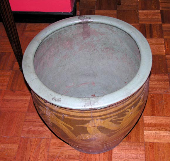Large Chinese Earthenware Planter 3