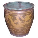 Large Chinese Earthenware Planter