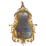 Antique Irish 18th Century Watergilt Girondole Mirror