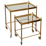 Antique Brass Nesting Tables