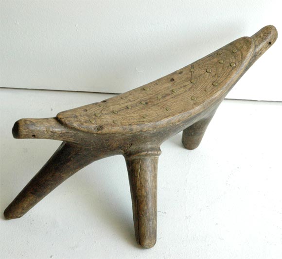 Mid-20th Century Three-Legged Dinka Head-Rest / Stool