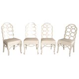 White Lacquer Frances Elkins Chairs