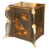 Neoclassical chinoiserie-lacquered cabinet