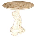 Pietra-dura, alabaster, and carrara marble center table